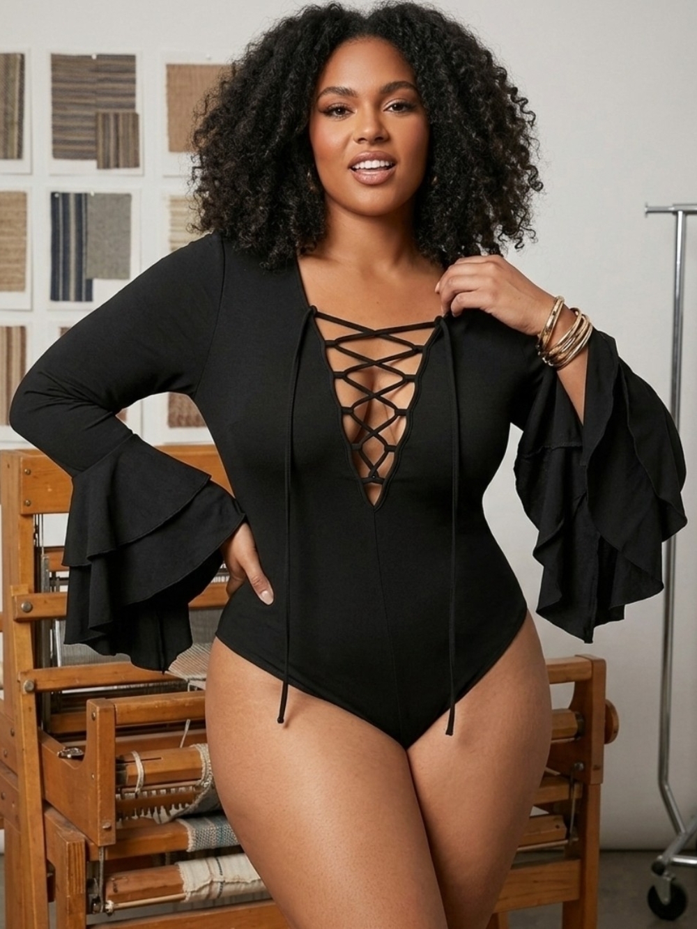 SHEIN Curve Collection Bodysuit - 1XL